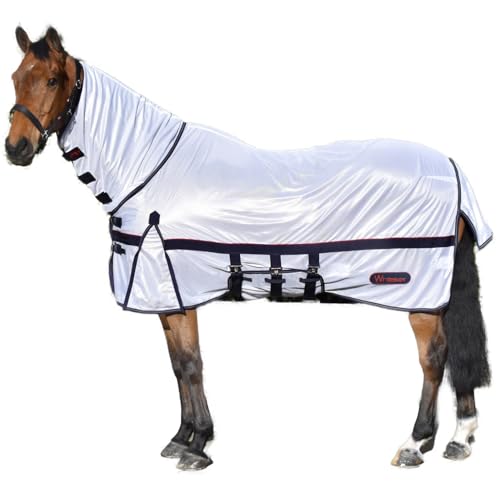 Whitaker Rastrick V2 Fliegendecke mit abnehmbarem Hals, UV-Schutz, 2,1 m, Weiß von John Whitaker