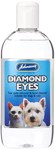 Johnson's Veterinary Products 20362/3385 Johnsons Diamant Augen Träne Fleckenentferner für Hund Katze Welpe Kätzchen Pflege - 250ml von Johnson's Veterinary Products