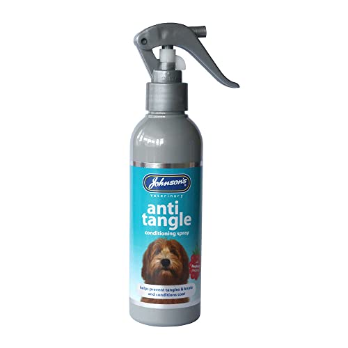 Johnson's Anti-Tangle Conditioning Spray, 150 ml, Entwirrung und Fellpflege für Hunde und Katzen, verhindert Knoten und Verfilzungen Johnson's Anti-Tangle Conditioning Spray, 150 ml, Entwirrung und Fellpflege für Hunde und Katzen, verhindert Knoten und Verfilzungen von Johnson's