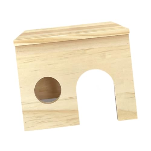 Hamster Holzunterschlupf Versteck Hütte Kammer Kleintierhaus für Chinchilla Maus Rennmäuse Igel und andere kleine Haustiere von Jojomis