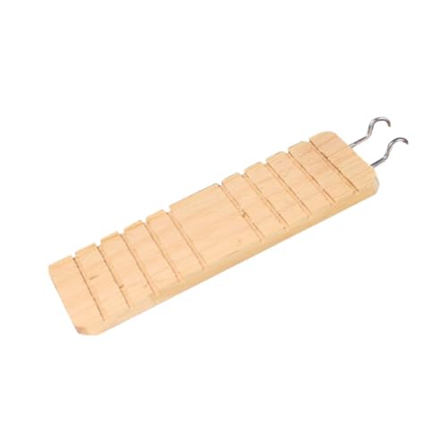 Hamsterleiter, Kletterspielzeug mit Haken für Einsiedlerkrebse, Reptilien, Gecko, Rennmäuse, Holzkäfig, Dekoration, Zubehör, 7,9 x 19,1 cm Hamsterleiter, Kletterspielzeug mit Haken für Einsiedlerkrebse, Reptilien, Gecko, Rennmäuse, Holzkäfig, Dekoration, Zubehör, 7,9 x 19,1 cm von Jojomis
