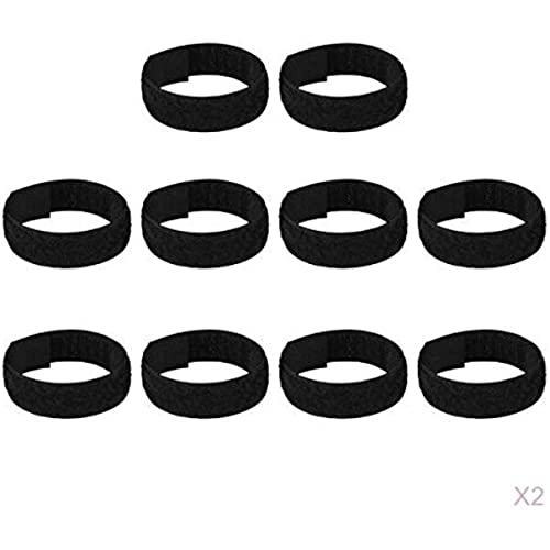 jojomis 10 Stück Nylon Anti Krähen Hahnhalsband Kein Krähengeräusch Halsgürtel für Hahn Hahn, Schwarz von Jojomis