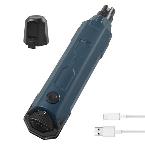 Jokapy Hundenagelschleife 6 Geschwindigkeiten wiederaufladbar elektrischer Haustier Nagel Trimmer Multifunktional Hundepfoten Trimmer für große mittel kleine Haustier(blau) von Jokapy