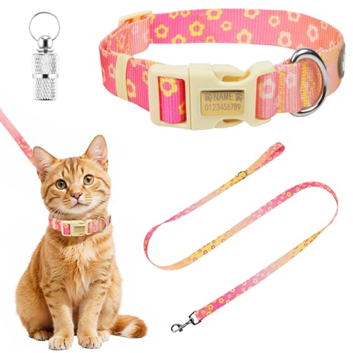 3-teiliges Hundehalsband und Leine, verstellbares Hundehalsband, bequemes Polyester-Halsband mit Mustern, weiches Haustierhalsband für kleine, mittelgroße und große Hunde 3-teiliges Hundehalsband und Leine, verstellbares Hundehalsband, bequemes Polyester-Halsband mit Mustern, weiches Haustierhalsband für kleine, mittelgroße und große Hunde von Jokureao
