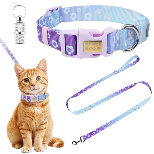 3-teiliges Hundehalsband und Leine, verstellbares Hundehalsband, bequemes Polyester-Halsband mit Mustern, weiches Haustierhalsband für kleine, mittelgroße und große Hunde 3-teiliges Hundehalsband und Leine, verstellbares Hundehalsband, bequemes Polyester-Halsband mit Mustern, weiches Haustierhalsband für kleine, mittelgroße und große Hunde von Jokureao