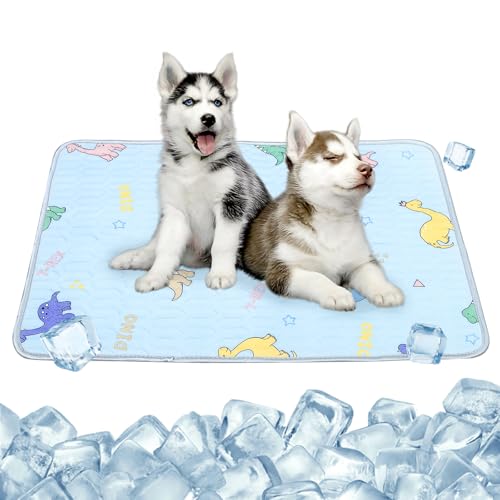 Jokureao Kühlmatte für Hunde, langlebig, 50 x 70 cm, waschbar, selbstkühlend, Eisseide, keine Notwendigkeit, Kühlbett für drinnen und draußen, Auto, Sommer Jokureao Kühlmatte für Hunde, langlebig, 50 x 70 cm, waschbar, selbstkühlend, Eisseide, keine Notwendigkeit, Kühlbett für drinnen und draußen, Auto, Sommer von Jokureao