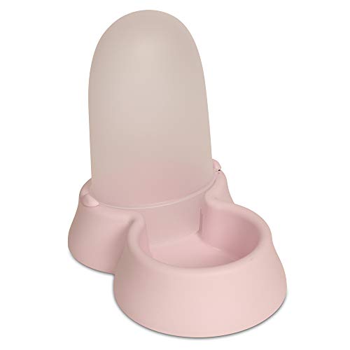 Extra einfacher Futterspender Trockenfutter Wasserspender 1,5 L Katzen Hunde Welpen Kitten 2 in 1 | Umweltfreundliches Material rutschfest robust von Joli Moulin