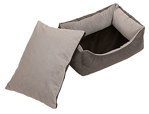 Joli Moulin Hundebett Hund sehr klein Katze rechteckig abnehmbares Komfort-Wendekissen rutschfest Maschinenwaschbar Quality Made in Italy von Joli Moulin