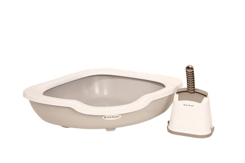 Premium Katzentoilette offen mit Rand Ecktoilette 51x51x15 cm Set mit Streuschaufel und Hygiene-Behälter 100% recycelbar Non-TOXID Rohmaterial! Der Umwelt zuliebe Grau Premium Katzentoilette offen mit Rand Ecktoilette 51x51x15 cm Set mit Streuschaufel und Hygiene-Behälter 100% recycelbar Non-TOXID Rohmaterial! Der Umwelt zuliebe Grau von Joli Moulin