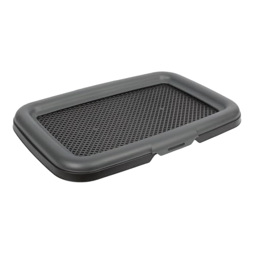 Puppy Dog Litter Training Tray Pet Pee Pad Holder Portable Indoor Dog Toilet Training Pad Tray (Anthrazit) von Jolie Max