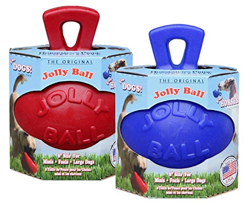 Jolly Pets Ball 20cm red Horse+Dog - Rood, Rot von Jolly Pets