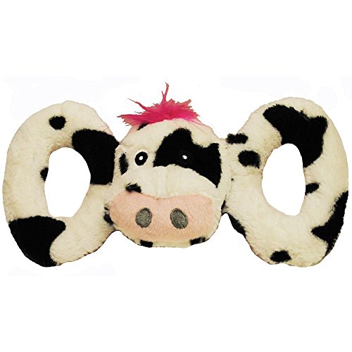 Jolly Pet Tug-a-Mals Cow Dog Durable Interactive Squeaking Fun Tug Toy Medium Jolly Pet Tug-a-Mals Cow Dog Durable Interactive Squeaking Fun Tug Toy Medium von Jolly Pets