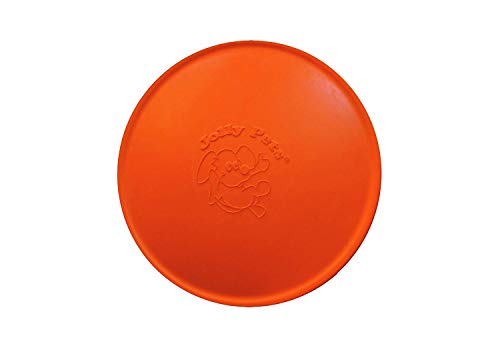 Jolly Pets (3 Pack) Flyer Natural Rubber Floating Disc Dog Toy Orange 9.5inch von Jolly Pets