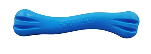 Jolly Pets (3 Pack) Jolly Bone Durable Float Chew Dog Toy Blue USA 8 inch von Jolly Pets