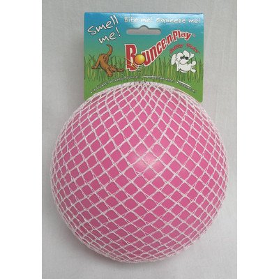 Jolly Pets Bounce and Play Ball Hundespielzeug, mittelgroß, Pink von Jolly Pets