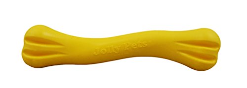 Jolly Pets JOLL080AD Hundespielzeug Bone TPE, S/M, 16 cm, gelb von Jolly Pets