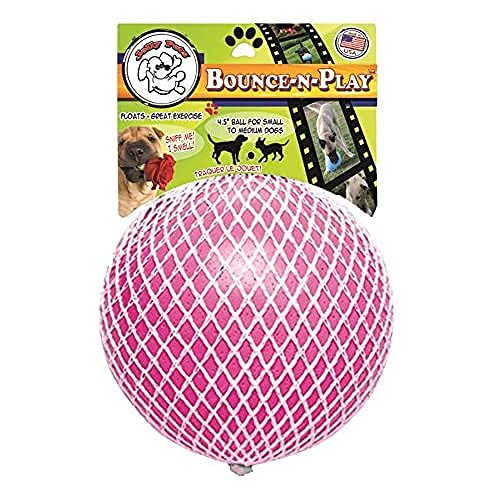 Jolly Pets JOLL068B Hundespielzeug Ball Bounce-n Play, 11 cm, pink von Jolly Pets