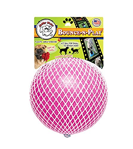 Jolly Pets JOLL068B Hundespielzeug Ball Bounce-n Play, 11 cm, pink von Jolly Pets