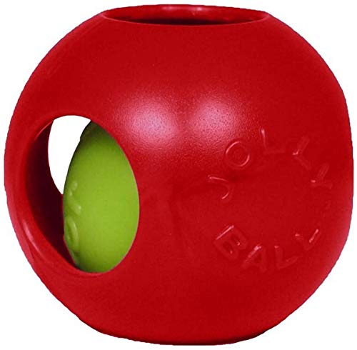 Jolly Pets JOLL042A Hundespielzeug - Teaser Ball, 20 cm, rot von Jolly Pets