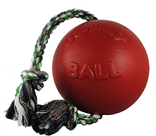 Jolly Pets JOLL049A Hundespielzeug - Ball Romp-n-Roll, 10 cm, rot von Jolly Pets
