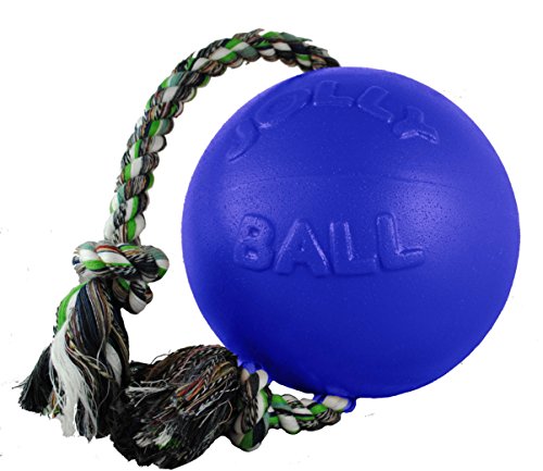 Jolly Pets JOLL049F Hundespielzeug - Ball Romp-n-Roll, 10 cm, blau von Jolly Pets