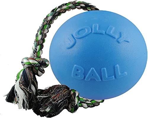 Jolly Pets JOLL050B Hundespielzeug - Ball Romp-n-Roll, 15 cm, hellblau von Jolly Pets