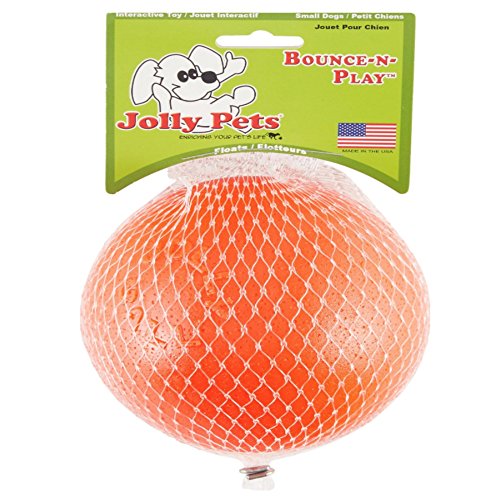 Jolly Pets Bounce-n-Play Hundespielzeugball, Orange, 11 cm/klein, Modellnummer: 2545 Oder. von Jolly Pets