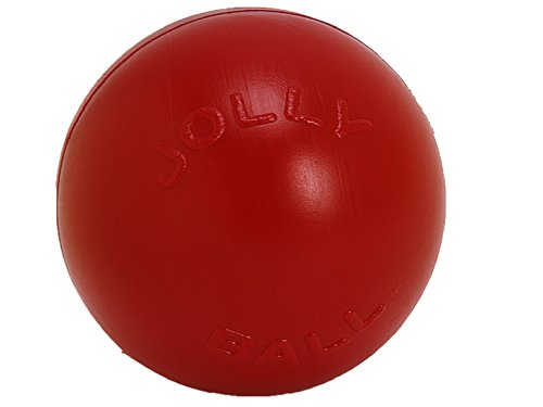 Jolly Pets JOLL070F Hundespielzeug Ball Push-n-Play, 25 cm, rot von Jolly Pets