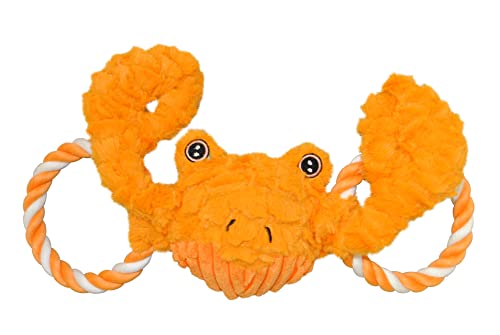 Jolly Pets JOLL079H Hundespielzeug Tug-a-Mals Crab, 10-25 kg, M von Jolly Pets