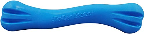 Jolly Pets JOLL080AG Hundespielzeug Bone TPE, L/XL, 19 cm, blau von Jolly Pets