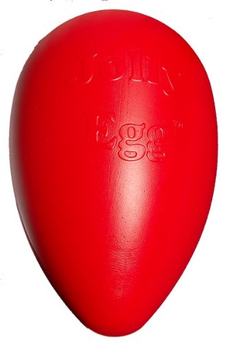 Jolly Pets Jolly Ei Hartplastik -Kugel für Pets Spaß-Hunde Chewers Spielzeug Rot 20cm von Jolly Pets