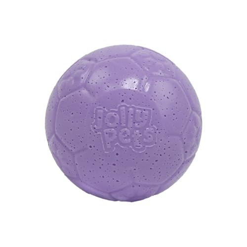 Jolly Pets Mini Jolly Soccer Ball, schwimmendes Hundespielzeug, 10,2 cm, Hellviolett von Jolly Pets
