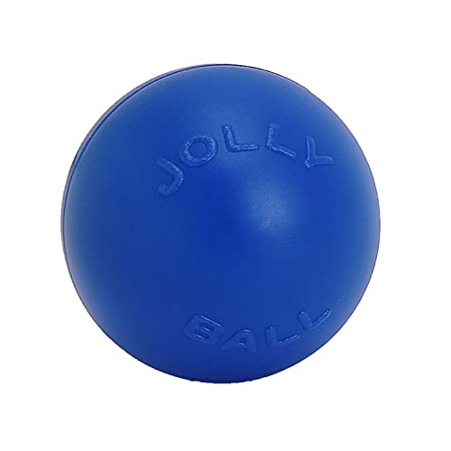 Jolly Pets Push-n-Play Ball Hundespielzeug, 11,4 cm/klein, Blau (345 BL) von Jolly Pets