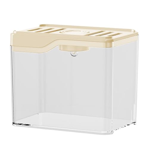 Betta Fischtank, Desktop -Fischtank | Top Lüftungslochdesign Fischtank | Zimmerdekorschale mit farbenfrohen LED -Leuchten für Häuser oder Büros von Jomewory