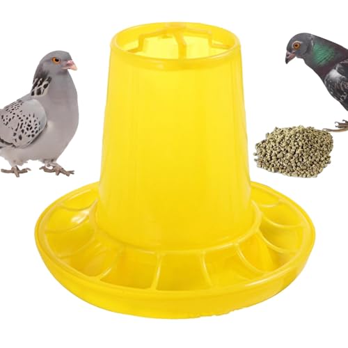 Hühnerfutterspender | Hühnerstall Feeder Wachtelfutterstation - Stabiler Entenfutterspender Hühnerstall Zubehör Hält 0,8 kg Maischips auf, Leicht zu zerlegen und zu reinigen Hühnerfutterspender | Hühnerstall Feeder Wachtelfutterstation - Stabiler Entenfutterspender Hühnerstall Zubehör Hält 0,8 kg Maischips auf, Leicht zu zerlegen und zu reinigen von Jomewory