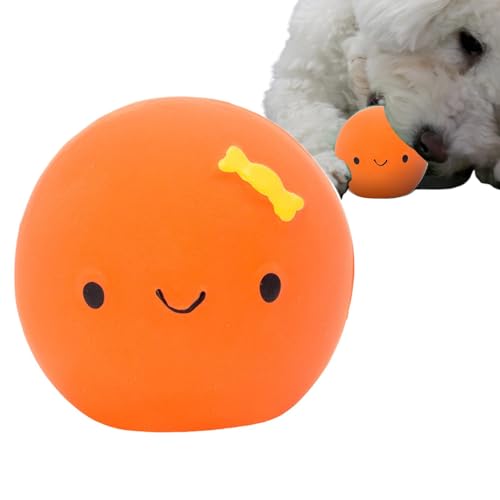 Jomewory Eierball-Hundespielzeug, quietschendes Ei für Hunde, Quietschendes, niedliches Ei in Puppenform, zum Kauen von Haustieren aus Latex und Gummi, Weicher, vierfarbiger, interaktiver Jomewory Eierball-Hundespielzeug, quietschendes Ei für Hunde, Quietschendes, niedliches Ei in Puppenform, zum Kauen von Haustieren aus Latex und Gummi, Weicher, vierfarbiger, interaktiver von Jomewory