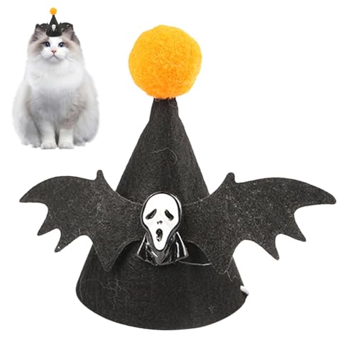 Jomewory -Katzenhut, -Hut für Halloween, niedlicher Katzenhut für , verstellbar, weich, Kopfbedeckung, kreativer Hunde- -Hut für Welpen, Kätzchen Jomewory -Katzenhut, -Hut für Halloween, niedlicher Katzenhut für , verstellbar, weich, Kopfbedeckung, kreativer Hunde- -Hut für Welpen, Kätzchen von Jomewory