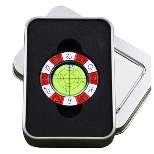 Jomewory Golf Slope Reader - Kompakte Golfballmarker zum Putting Green | Golfballmarker mit Wasserwaage, Ausrichtungsleser, Golf-Geschenke für Männer und Frauen, verbessern Sie Ihr Putting-Spiel von Jomewory