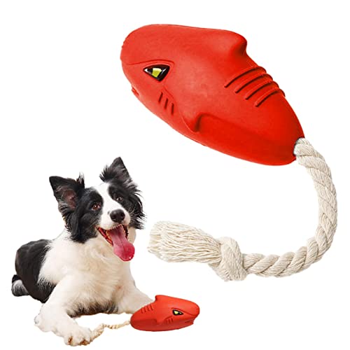 Jomewory Gummi-Zahnreinigungsspielzeug für Hunde, weiches Gummi, lustiges Kauspielzeug für Welpen, Knotenspielzeug zum Apportieren, interaktives Spielzeug für kleine, mittelgroße Hunde, reduziert 2 von Jomewory