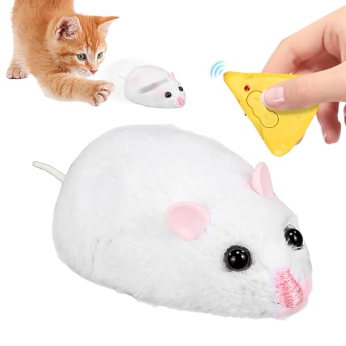 Jomewory Indoor Katzenspielzeug Mit Fernbedienung,Katzenangel Mit Beweglicher Maus Als Beuteersatz | Infrarot Jagdtrainingsspielzeug Mit Simulationsmaus Für Kleine, Mittelgroße & Große Katzenrassen Jomewory Indoor Katzenspielzeug Mit Fernbedienung,Katzenangel Mit Beweglicher Maus Als Beuteersatz | Infrarot Jagdtrainingsspielzeug Mit Simulationsmaus Für Kleine, Mittelgroße & Große Katzenrassen von Jomewory