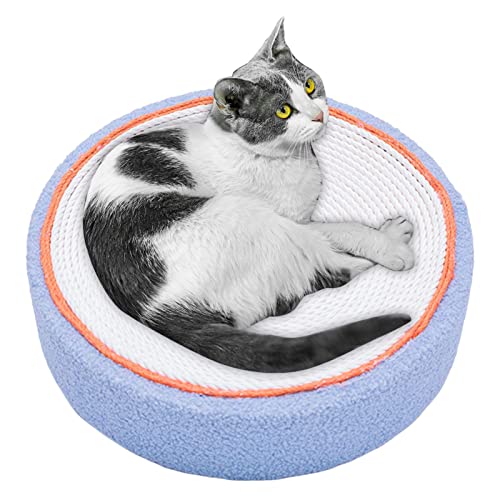 Jomewory Kratzbrett für Katzen, rund, gewellt, oval, recycelbar, für Katzen, langlebig, zum Schutz Ihrer Möbel von Jomewory