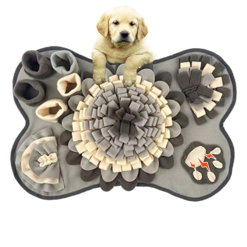 Jomewory Nasenarbeitsmatte für Hunde, Schnüffelmatte für Hunde,Haustier-Schnupftabak-Futtermatte | 63,5 x 43,2 cm großes interaktives Puzzle für Katzen und Hunde, Welpen-Slow-Feeder-Pad, Jomewory Nasenarbeitsmatte für Hunde, Schnüffelmatte für Hunde,Haustier-Schnupftabak-Futtermatte | 63,5 x 43,2 cm großes interaktives Puzzle für Katzen und Hunde, Welpen-Slow-Feeder-Pad, von Jomewory