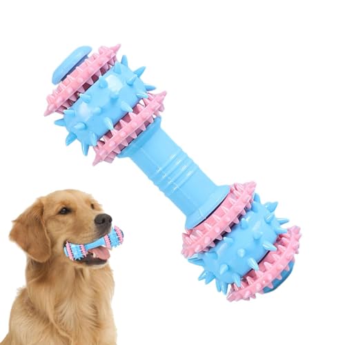 Jomewory Robustes Hundespielzeug – Kauspielzeug für Hunde, unzerstörbar, quietschendes Spielzeug, rutschfest, interaktiv, bunt, niedliche Beißringe für aggressive Kauer von Jomewory