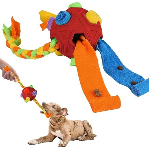 Jomewory Schnüffelspielzeug, Leckerli-Versteckspielzeug für Hunde,Slow Feeder Interaktives Leckerli-Spielzeug zum Futtersuchen | Slow Food Training Schnüffelball Exquisites Hundekau von Jomewory