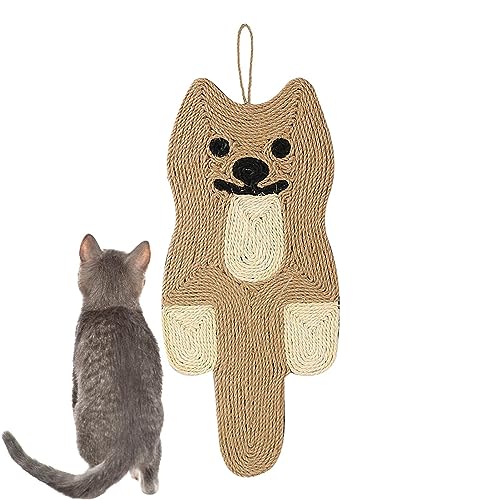 Katzenkratzer für die Wand | Kratzmatte rutschfest in Tierform zum Aufhängen – Katzenkratzbaum aus Sisal zum Schleifen von Katzen, Katzenmatte für Sofa und Teppich und Sofas. Jomewory von Jomewory