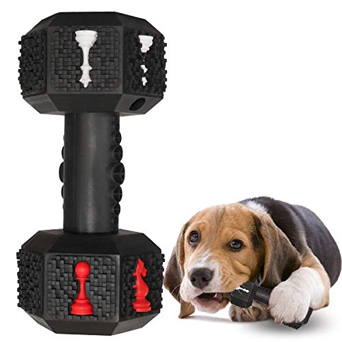 Jomilly Kauspielzeug für Aggressive Kauer, unzerstörbares Hundespielzeug, ungiftig, robust, Naturkautschuk, Hantel-Spielzeug für kleine, mittelgroße und große Hunde, XL Black Jomilly Kauspielzeug für Aggressive Kauer, unzerstörbares Hundespielzeug, ungiftig, robust, Naturkautschuk, Hantel-Spielzeug für kleine, mittelgroße und große Hunde, XL Black von Jomilly