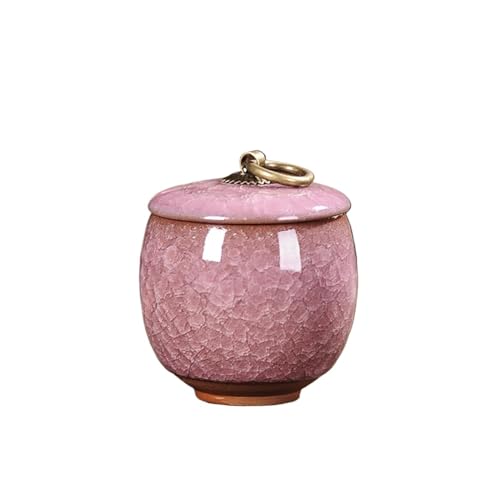 Aorm Kleine Haustier-Urne im Vintage-Stil, tragbar, EIS-Knister-Kätzchen, Hund, verstorben, Einäscherung, Altar, Haar-Gedenkdose(Violet(60ml)) von Jonesangle