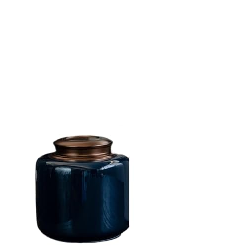 Aorom Haustier-Urne, Urne, feuchtigkeitsbeständig, Bestattung, Zuhause, Katze, Hund, verstorben, Altarglas, feuchtigkeitsbeständig(1-Blue Large Size) von Jonesangle