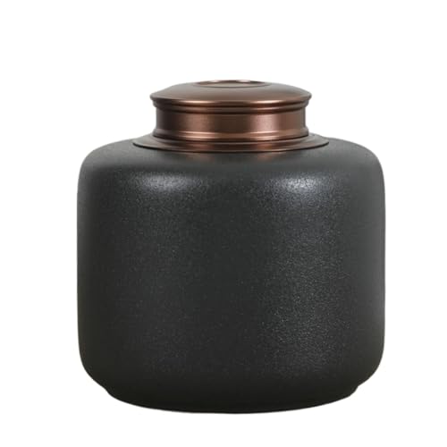Aorom Haustier-Urne, Urne, feuchtigkeitsbeständig, Bestattung, Zuhause, Katze, Hund, verstorben, Altarglas, feuchtigkeitsbeständig(Black2-M(Suitable for 30 Catty)) von Jonesangle