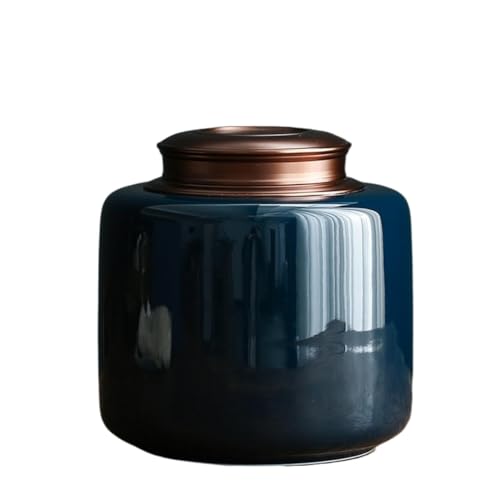 Aorom Haustier-Urne, Urne, feuchtigkeitsbeständig, Bestattung, Zuhause, Katze, Hund, verstorben, Altarglas, feuchtigkeitsbeständig(Blue Large Size) von Jonesangle